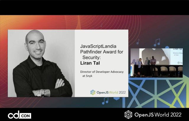 Liran Tal’s OpenJS Foundation Security award