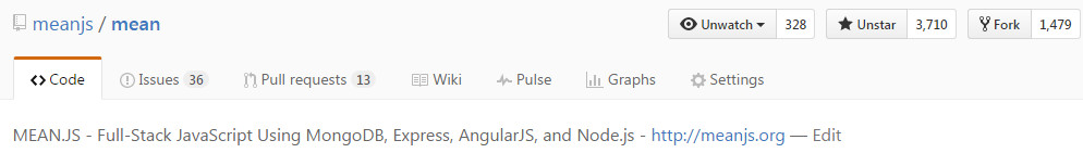 MEAN.JS GitHub Repository