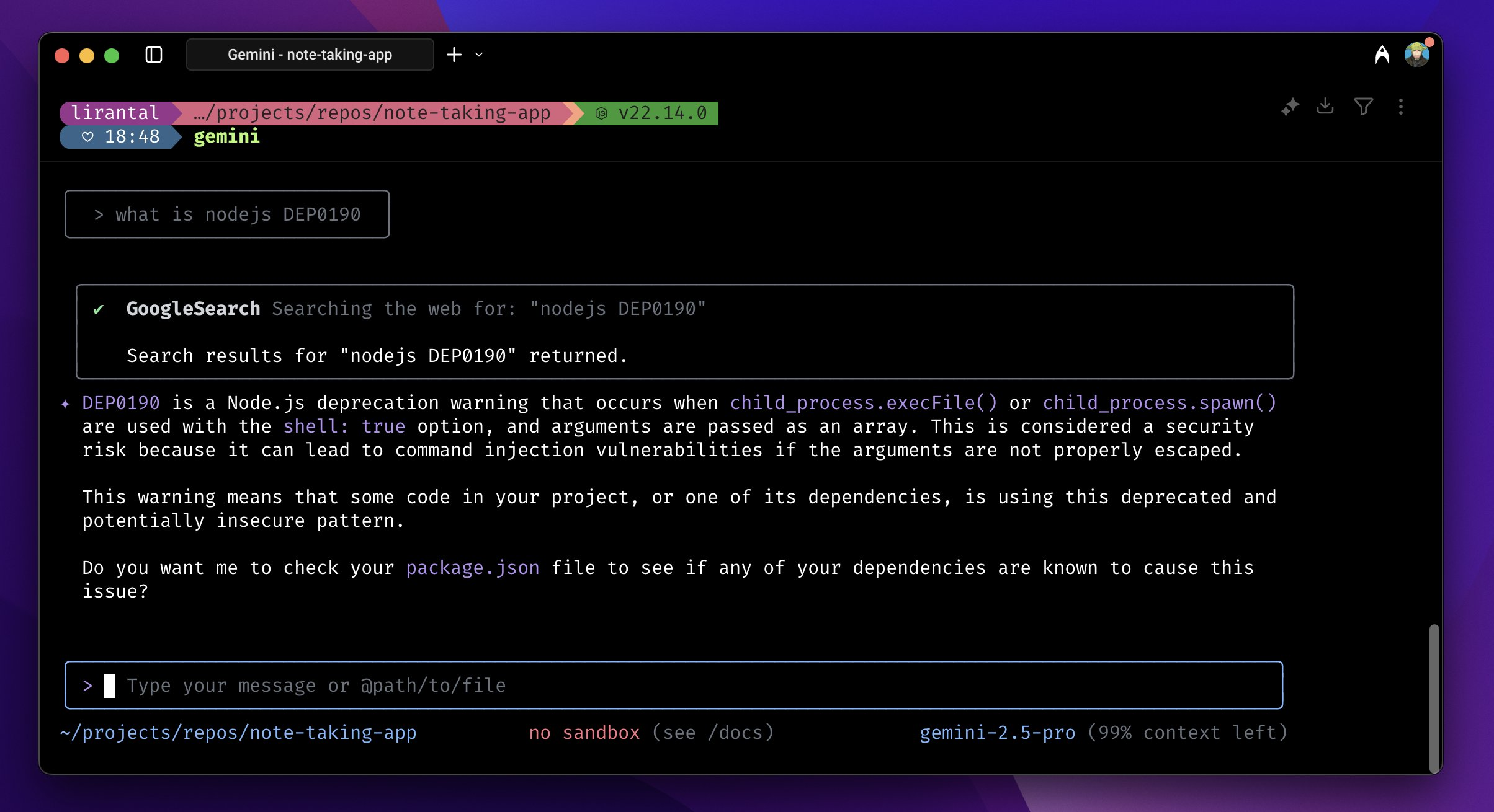 Gemini CLI has a built-in WebSearch tool