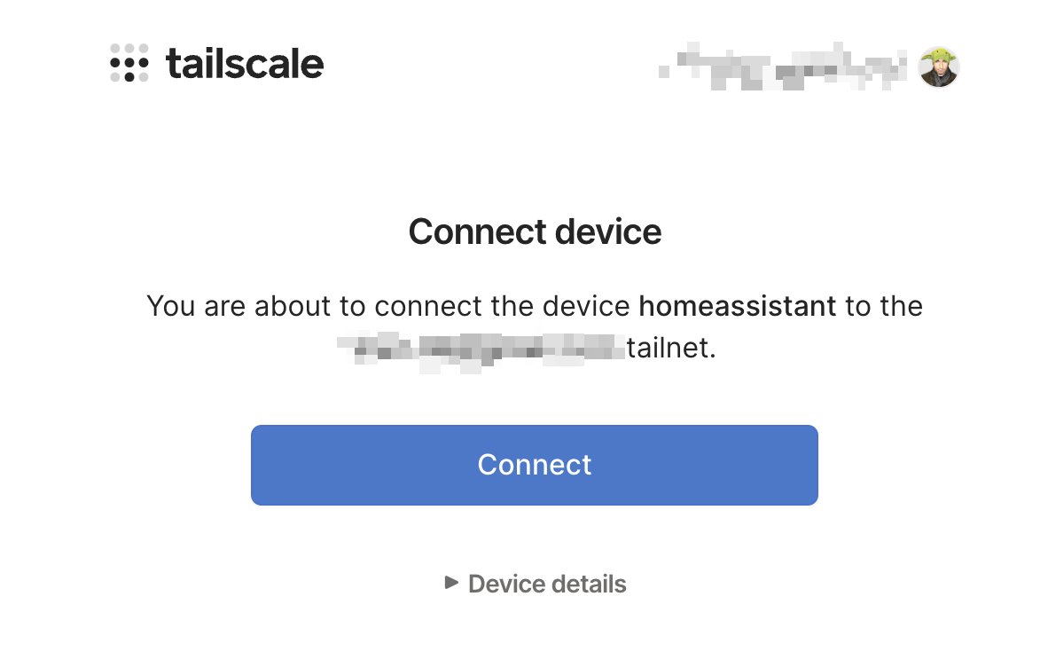 Connect an endpoint device to a Tailscale network