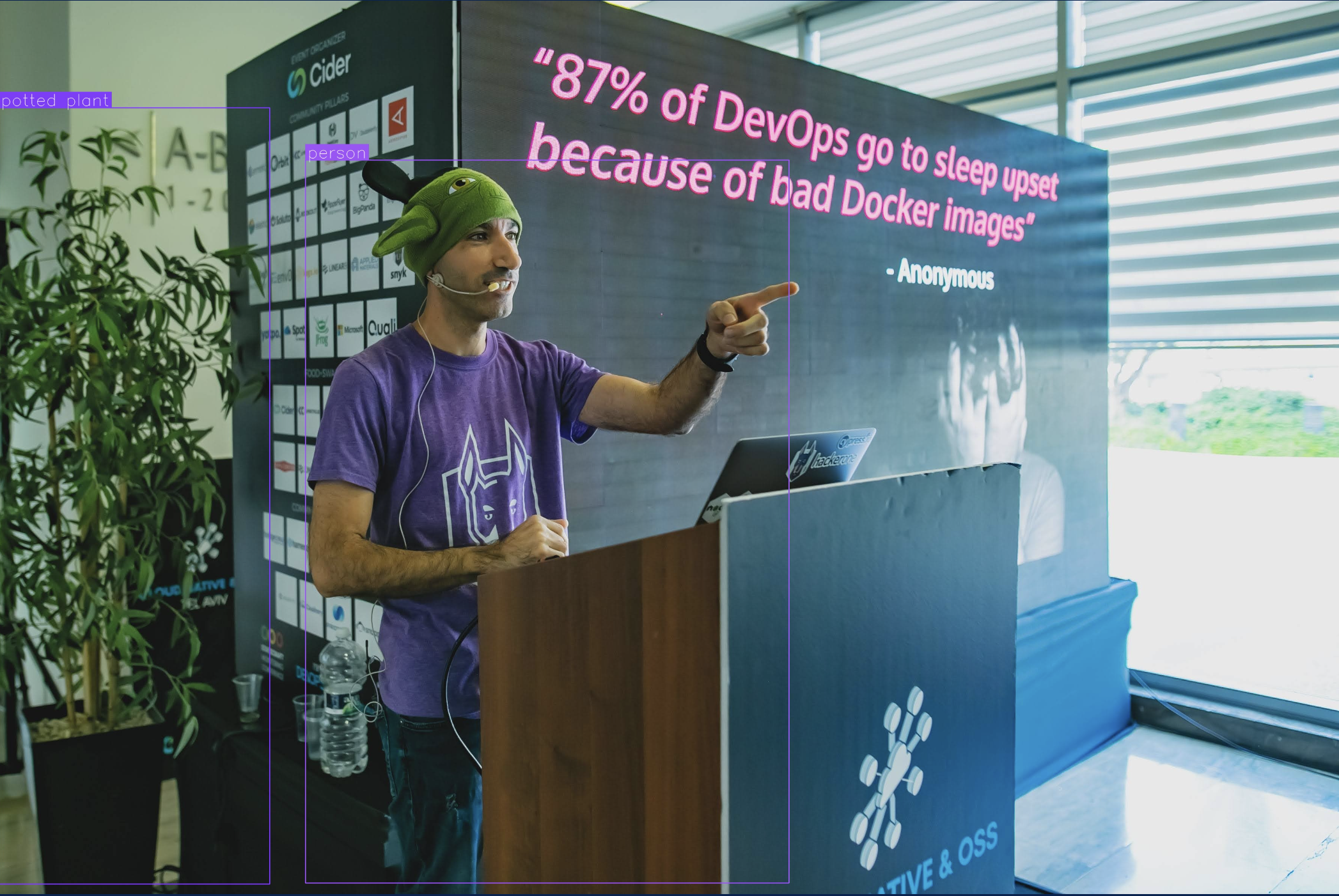 liran tal at devopsdays tlv - annotated via object detection