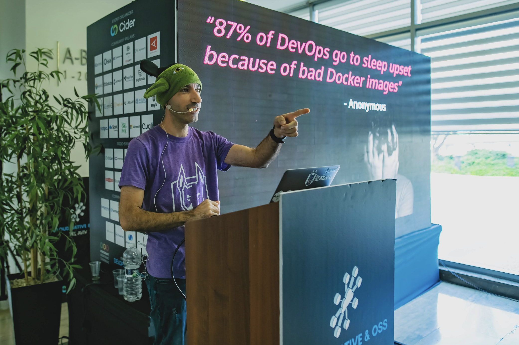 Liran Tal at DevOpsDays TLV